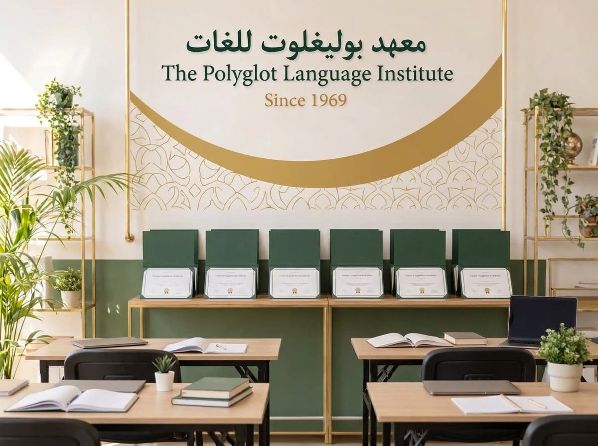 شهادات إتمام الدورات في معهد بوليغلوت في دبي